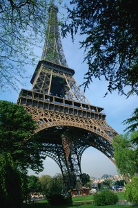 View from Below the Eiffel Tower